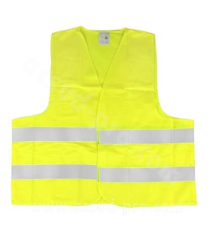 CHALECO DE SEGURIDAD ( HOMOLOGADO ) AMARILLO DE ALTA VISIBILIDAD APROBADO PARA ADULTOS TALLA XL R: S3337