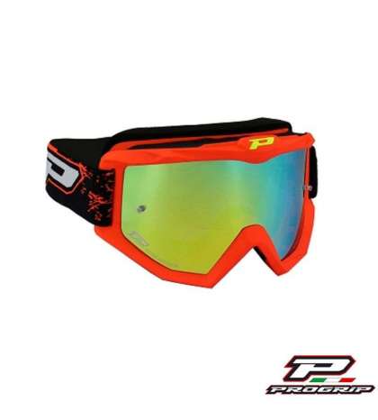 GAFAS MOTOCROSS - PRO GRIP 3204 - ROJO FLUOR R: 448120L