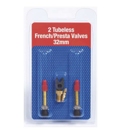 JGO. 2 VALVULAS FINAS TUBELESS 32 mm R: 42009