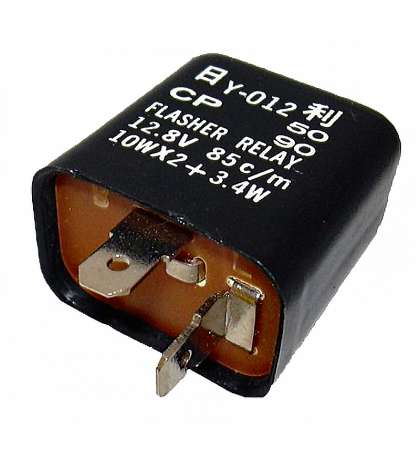 RELE DE INTERMITENCIA 12V. T10W. 2 TERMINALES APRILIA-GILERA-SUZUKI-PIAGGIO - SGR - R: 04655020