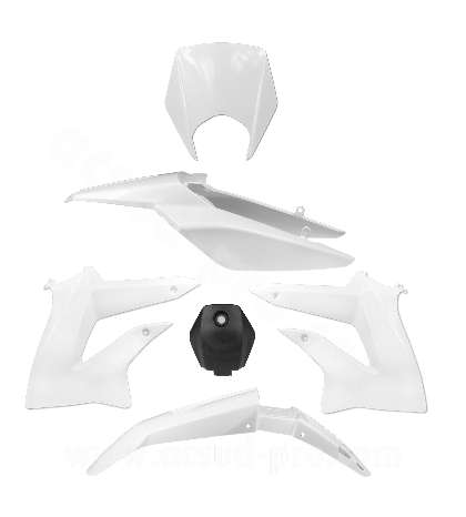 KIT PLASTICOS SENDA DRD XTREME (2010 A 2015 ) BLANCO (6 PIEZAS) TNT R: 350013