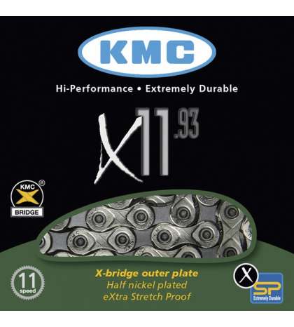 CADENA X11-93 114 PASOS INDEX 11V - KMC - R: 31143