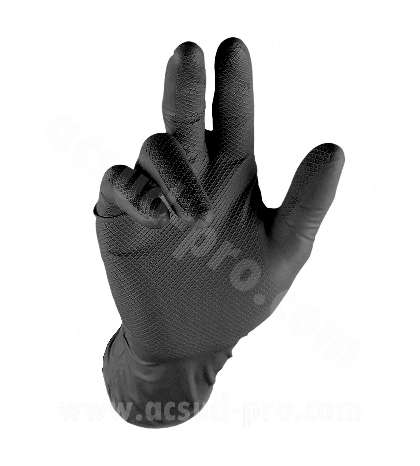 GUANTE DE TALLER NITRILO / GRIP NEGRO TALLA L (CAJA DE 50 PIEZAS) R: V305728B