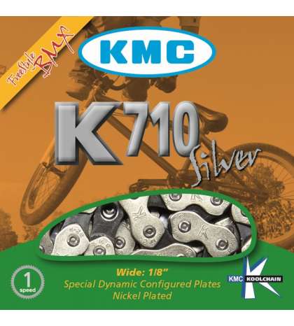 CADENA K710 BMX 1V CROMADA - KMC - R: 31239