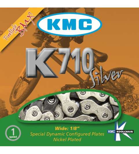 CADENA K710 BMX 1V CROMADA - KMC - R: 31239