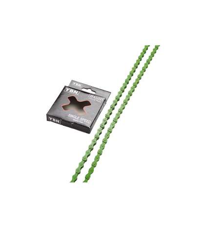 CADENA 112 PASOS 1V COLOR VERDE PINTADA EN TEFLÓN - YBN - R: I001X60