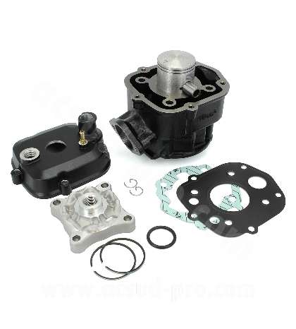 CILINDRO + CULATA CARENZI EVOLUTION CAST ADAPT. DERBI 50 SENDA 2006 / GPR 2006 ( MOTOR PIAGGIO EURO 3 ) R: 034000