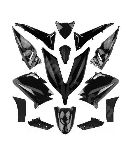 KIT DE PLÁSTICOS YAMAHA TMAX 530CC 2015-16 NEGRO BRILLO (14 PIEZAS) R: 367310