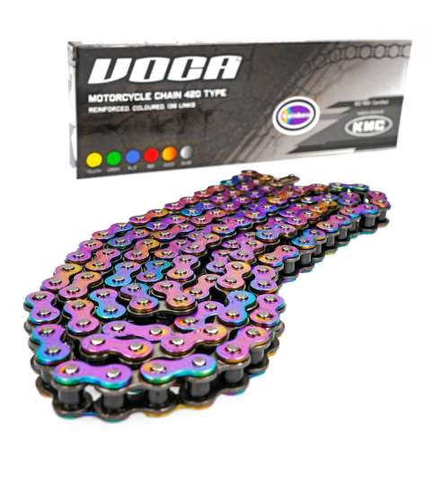 CADENA VOCA 420 X 136 Z. REFORZADA EFECTO TITANEO BY KMC R:
