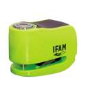 CANDADO DISCO ( CON ALARMA ) STORM MINI AMARILLO IFAM R: 053104A