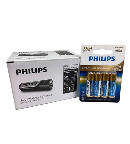 PILA PHILIPS PREMIUM ALKALINE AA ( BLISTERS 4 UNIDADES ) R: 60976865