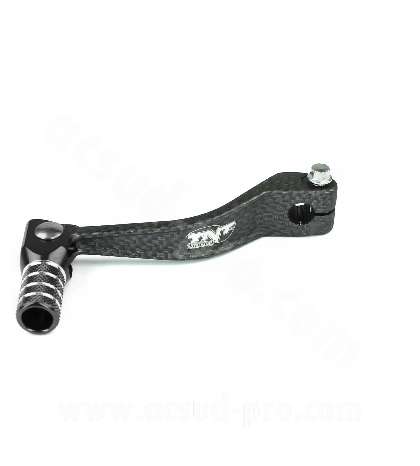 PEDAL CAMBIO PLEGABLE ALUMINIO IMIT CARBON DERBI SENDA NEGRO R: 090326D