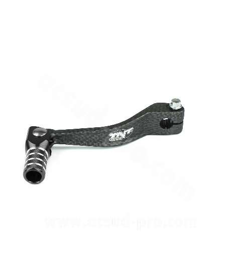 PEDAL CAMBIO PLEGABLE ALUMINIO IMIT CARBON DERBI SENDA NEGRO R: 090326D