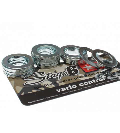 ARANDELAS AJUSTE VARIADOR PIAGGIO SUZUKI APRILIA MORINI D.13MM 32U. 0,4-1,0MM STAGE 6 R: S6-5155015