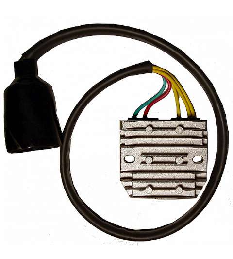REGULADOR TRIFASE MOSFET 12V -C.C.- 5 CABLES - 2 CONECTORES HONDA XLV VARADERO 1000 DZE R: 04172413