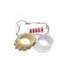 KIT EMBRAGUE KRM 6 DISCOS DURO DERBI ( CON BOLA DE CERAMICA ) R: KR008F