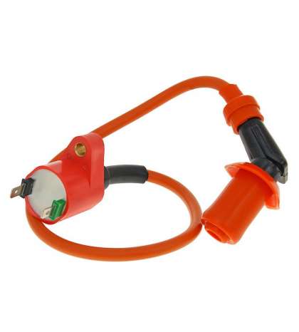 BOBINA DE ALTA PEUGEOT / KYMCO 50 ( CON PIPA ) RACING 101 OCTANE R: 21020408 / NK390.01