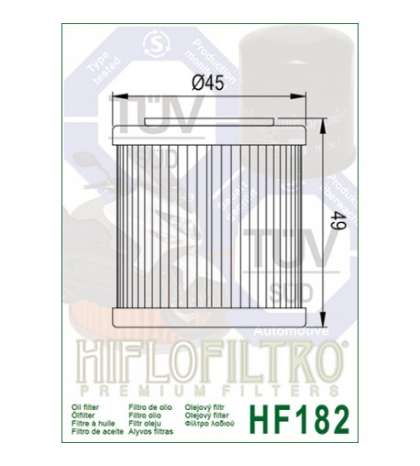 FILTRO ACEITE - HIFLOFILTRO - R: HF182