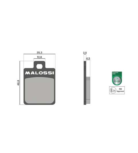 PASTILLAS FRENO GILERA RUNNER 50 / VESPA LX 125 / VESPA PX 125 MALOSSI R: 6215074