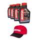 PACK ( 4 ENVASES DE 4 LITROS ) ACEITE MOTUL 7100 10W 50 4T + GORRA R: 1040984