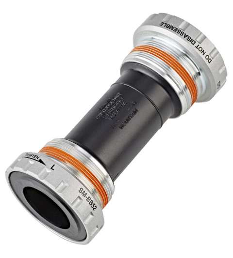 EJE PEDALIER BSA 68/73 MM. GRIS / NEGRO SHIMANO R: EBBMT501B
