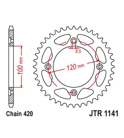 CORONA BETA RR 50 ( 4 TORNILLOS ) 51 DIENTES R: R1141-51