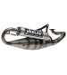 TUBO DE ESCAPE MINARELLI SCOOTER YAMAHA AEROX 50 / JOG RR 50 ALUMINIO/PLATA " R " YASUNI R: TUB902AL