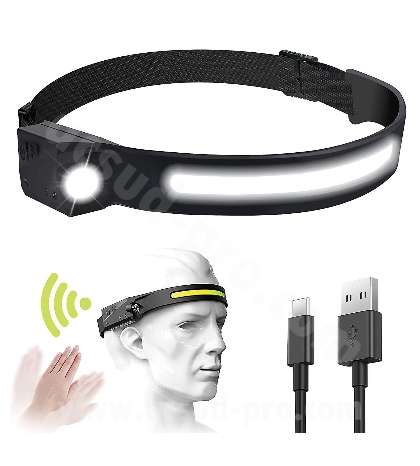 LUZ DE DIADEMA LED 230° RECARGABLE USB R: 540017J