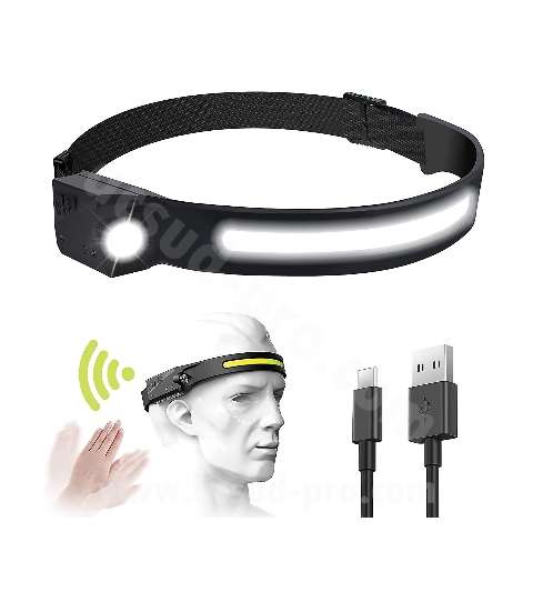 LUZ DE DIADEMA LED 230° RECARGABLE USB R: 540017J
