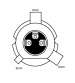 LAMPARA HALOGENA H17 12 V. 35X35 ( MODELOS KYMCO ) AMOLUX R: 650