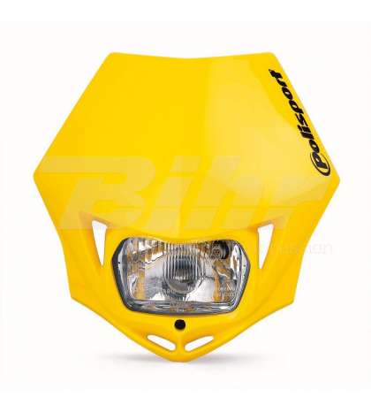 CARETA DE FARO POLISPORT MMX AMARILLA R: 43719