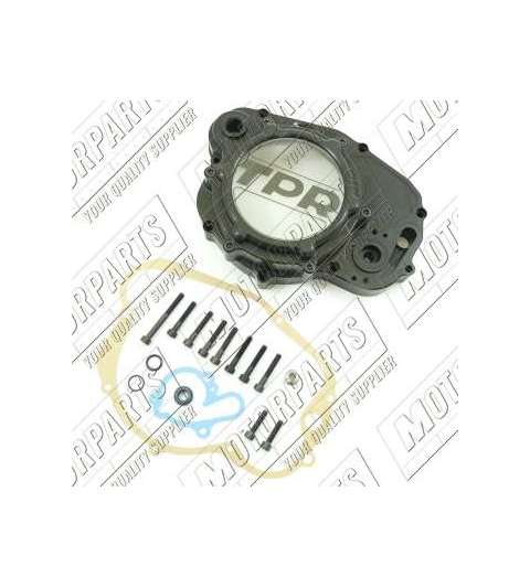TAPA DE EMBRAGUE CNC TPR FACTORY TRANSPARENTE / NEGRA MINARELLI AM6 R: 99CFAMT10N