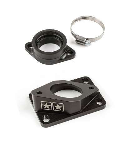 TOMA DE ADMISION STAGE6 R/T HIGH FLOW PARA CARB. PWK 32-34 MM. + GOMA COLECTOR DERBI / AM6 R: S6CC