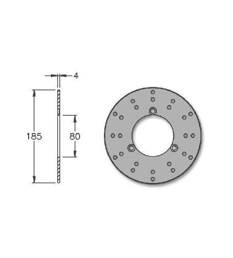 DISCO FRENO RIEJU RR 50 C.C. TRASERO - IGM - R: 2020-1706