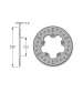 DISCO FRENO APRILIA RS 50 TRASERO - IGM - R: 2001-0032