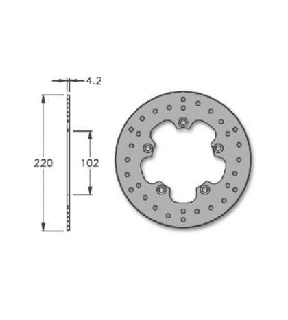 DISCO FRENO APRILIA RS 50 TRASERO - IGM - R: 2001-0032