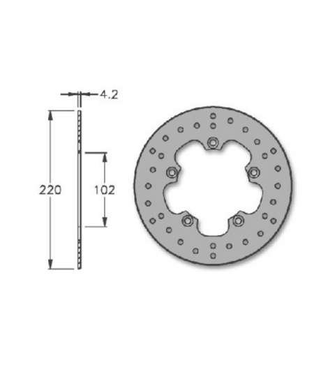 DISCO FRENO APRILIA RS 50 TRASERO - IGM - R: 2001-0032