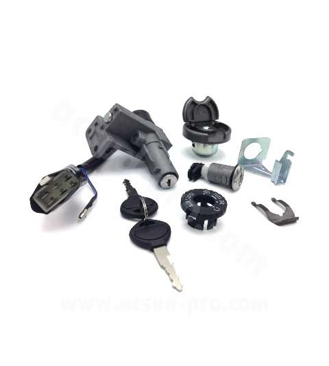 JUEGO CERRADURAS ( COMPLETO ) KYMCO AGILITY 50-125 RS 12' - TNT - R: 208234