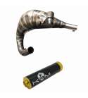 ESCAPE RIEJU MRT BUFANDA 80/90 CC. AM 6 RACING OF ROAD / SUPERMOTARD NEGRO-ORO KRM R: KRBAO