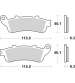 PASTILLA DE FRENO HONDA SILVER WING 400/600 " SYNTER " - SBS - R: P156MS
