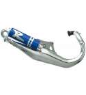 TUBO DE ESCAPE DAELIM S FIVE 50 CROMADO 50 / 70 C.C. ( HOMOLOLGADO ) TURBO KIT R: R0037 C