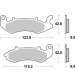 PASTILLA DE FRENO SBS KEEWAY K-LIGHT E4 125 R: P698HF