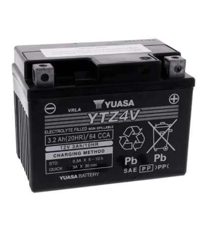 BATERIA YUASA YTZ4V ( CON ÁCIDO ) R: 0604011Y