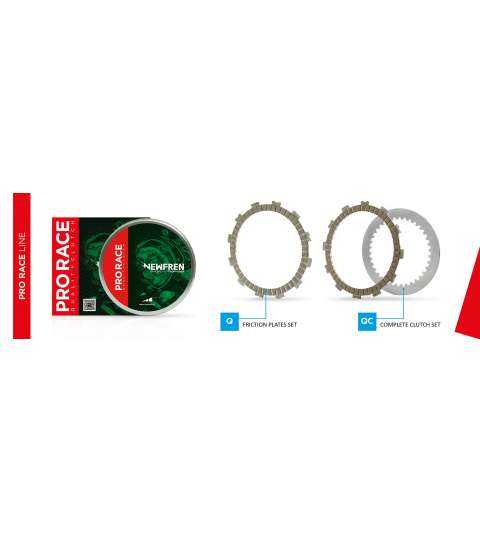 JUEGO DISCOS EMBRAGUE NEWFREN AM6 ( PRO RACE ) KEVLAR DE 5 DISCOS R: F1540QCS