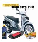 KIT REVISIÓN HONDA SH125 01-12 ACEITE+FILTRO AIRE+BUJIA R: SHBGT