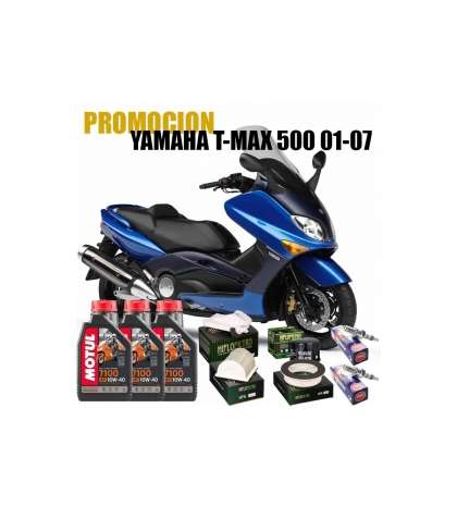 KIT REVISIÓN YAMAHA TMAX 500 01-07 ACEITE+FILTROS+BUJIAS R: YTÑP