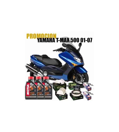 KIT REVISIÓN YAMAHA TMAX 500 01-07 ACEITE+FILTROS+BUJIAS R: YTÑP