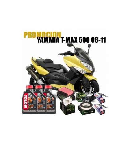 KIT REVISIÓN YAMAHA TMAX 500 08-11 ACEITE+FILTROS+BUJIAS R: YBVB