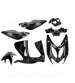 KITS COMPLETO DE CARENADOS NEGRO MATE MBK NITRO / YAMAHA AEROX 1998-2012 (7 PIEZAS) R: 366781