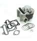 CILINDRO ALUMINIO KYMCO AGILITY 125 4T. ( AIRE ) BULÓN 15 MM. ( DÍAMETRO PISTÓN 52,4 ) MOTOR GY6 TNT R: 030317A+PA